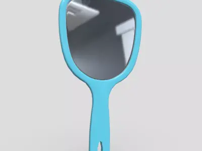 Hand Mirror 3 Low-poly 3D model