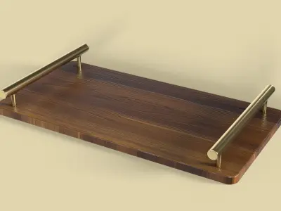 Perfume Tray Low-poly 3D model