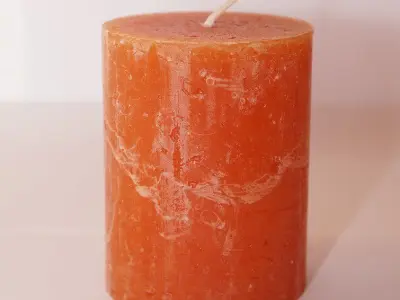 Unscented Pillar Candle 3D model