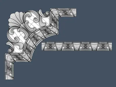 Molding Corner 3D model shop