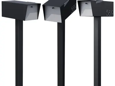042 Modern Mailboxes 02 Floormounted 00 3D model