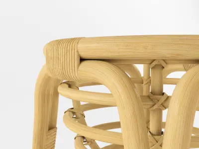 Plant stand rattan BUSKBO IKEA 3D model