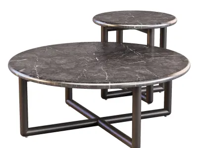 GlobeWest Camille - Coffee and Side Table 3D model