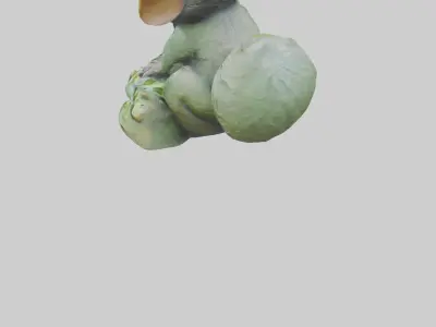 Bush Baby statue model 3D model