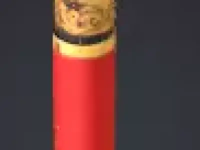 Elegant Red Pen 3D model