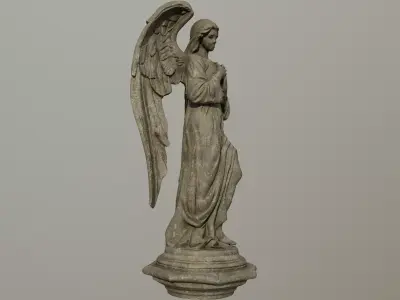 Stone Angel Statue 3D model