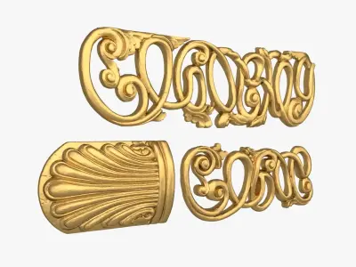 Classic decor ornament 239 3D model