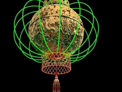Chinese lantern 3D model