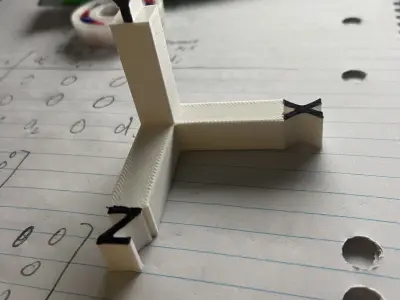 XYZ Cartesian Coordinate Frame 3D model