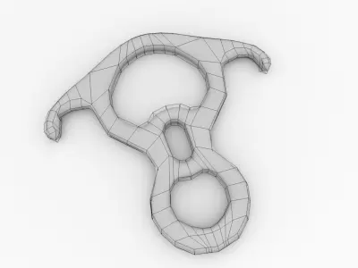 Belay Device v2 3D model