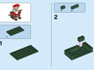 TwindBricks3D - 40206 LEGO Santa 3D print model