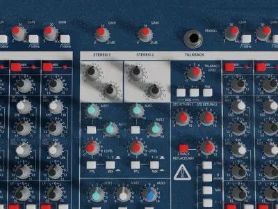 Audio Mixer 3D model