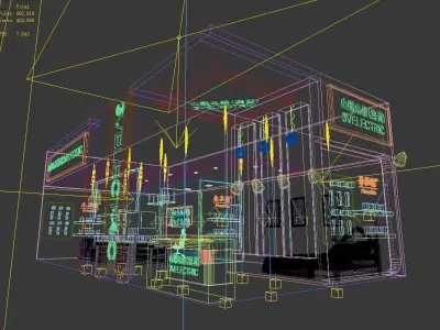 Booth - Area - 12X6-3DMAX2009-017 3D model