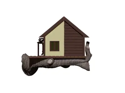 House on a fridge 3D print model