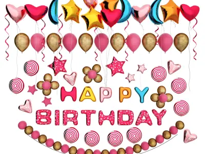 balloon Low-poly 3D model