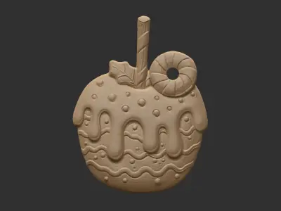 Apple cookie treedecor  3D print model