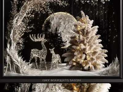 Dry bouquets salon 3D model