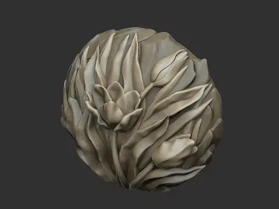 The special Tulip flower design v1  3D print model