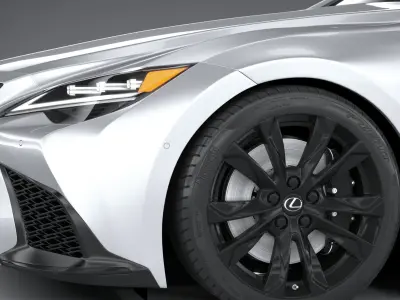 Lexus LS500h F Sport 2021 3D model