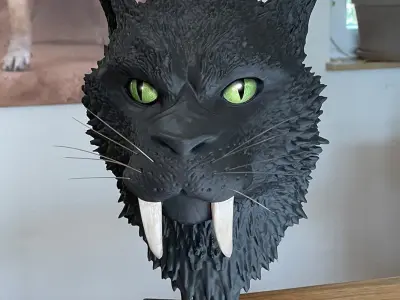 Punch-Cat sabertooth tiger 3D print model