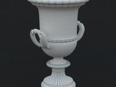 Planter antique urn 3D model