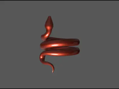Snake Ring 3D Model Jewelry 3D print model