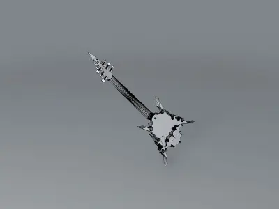 The Phoenix guitar Free 3D model