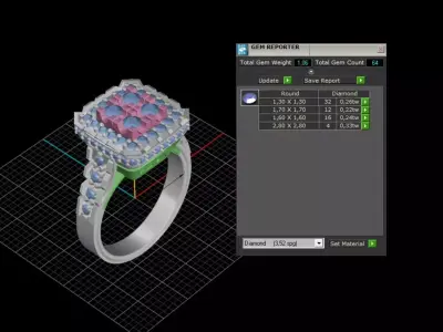 ring woman  3D print model 11