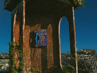 Telephone Kiosk 3D Model Free 3D model