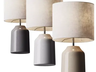 Kleine tafellamp Sandy Glow van keramiek 3D model