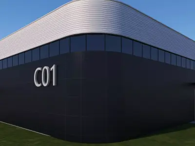 Industrial Building Factory 15 Low-poly 3D model