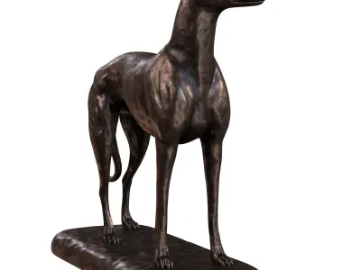 Greyhound Sculpture 3D model purchase