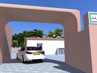 One-Story Family House Design A46 DWG SketchUp 3D model