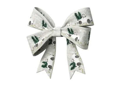 Christmas Bow Ribbon 87 Low-poly 3D model