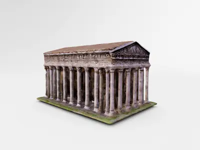 Digital Reconstruction of an Ancient Greek Temple 3D model