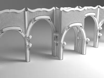 Carnival Entry Gate 3D model purchase