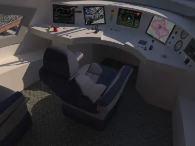 Hi-speed Electric Train Siemens Velaro CRH China 3D model