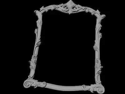 mirror gold ornate frame 3D model order
