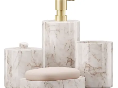 Bathroom Essentials Set 3D model