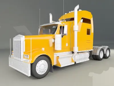 Truck  3D model  Low-poly 3D model