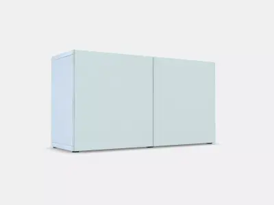 BESTA Shelf unit with doors 17 Low-poly 3D model
