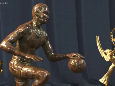 NBA Most Valuable Player Trophy 3D model