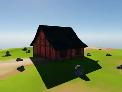 Barn Storage House Free 3D model
