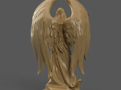 Angel Warrior with Sword 3D Printable STL for Decoration 3D print model
