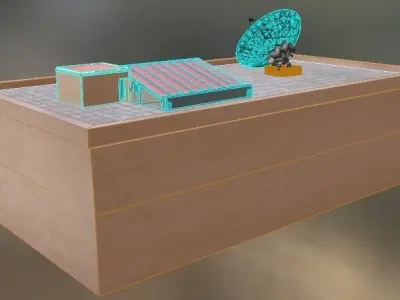 covered parking Free 3D model