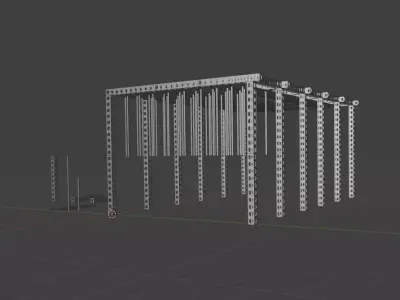 Truss System with LED Lighting  3D model