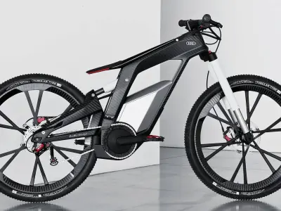 Audi e-bike Low-poly 3D model