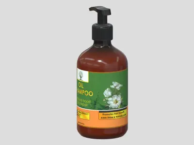 Oil Shampoo Low Poly Low-poly 3D model