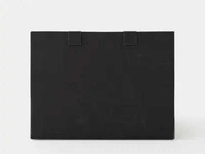 Lucky Continental Bed 160x200mory Black Low-poly 3D model