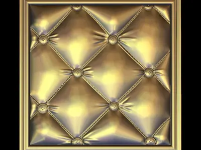 Upholstered with picture frame for CNC 3D Router 3D print model